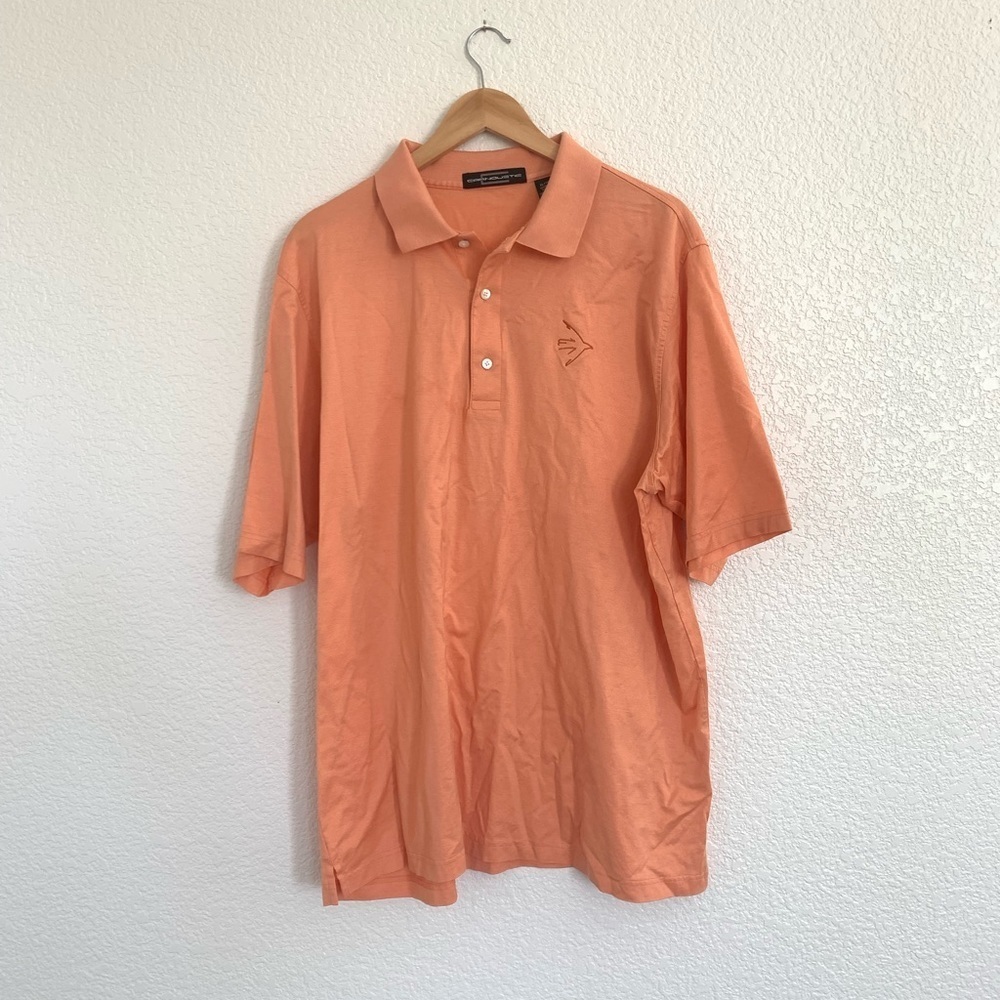 Carnoustie | orange short sleeve polo shirt men’s size extra large